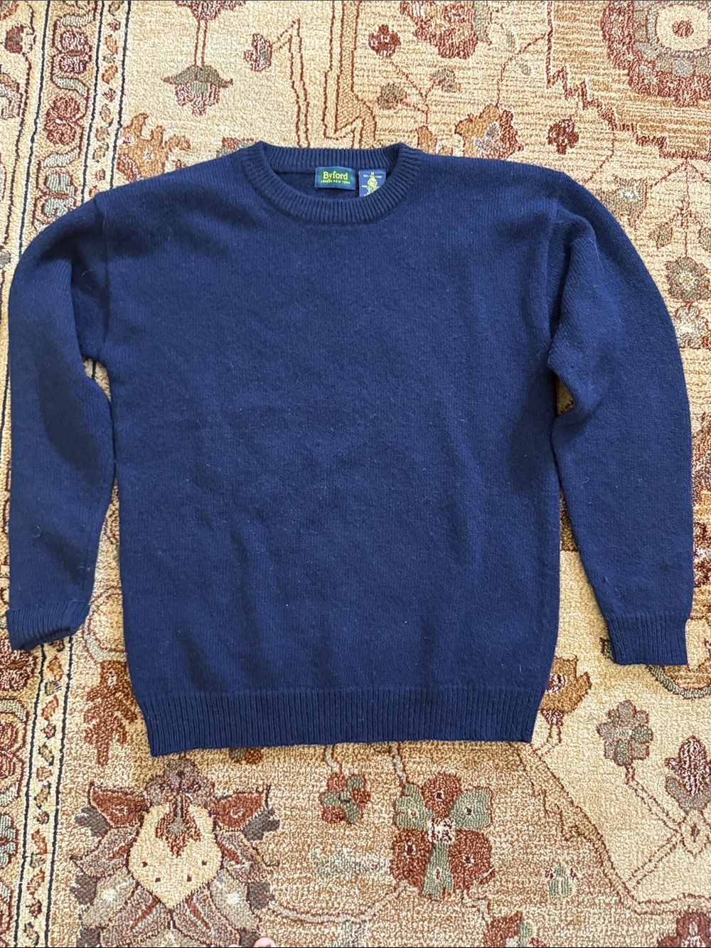 Vintage Byford wool navy crewneck sweater m